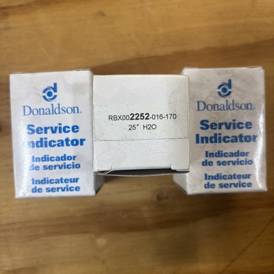 Donaldson RBX002252-016-170 Service Indicator 25'' H20 / 6.23 kPa PACK OF 3