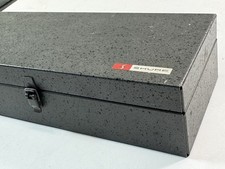 RARE Shure Metal Case Hinged Microphone Protective Travel Gray Logo Lock Box