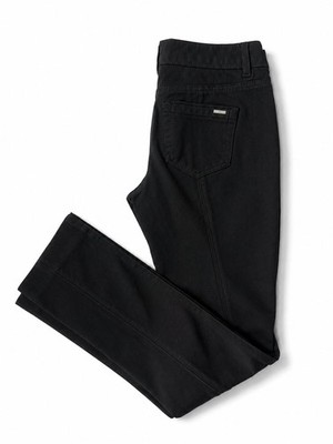 White House Black Market Slim Leg Black Mid-Rise Pants