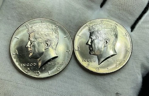 2016 P&D Kennedy Half Dollar Uncirculated 2 Coins Philadelphia & Denver 50c P249