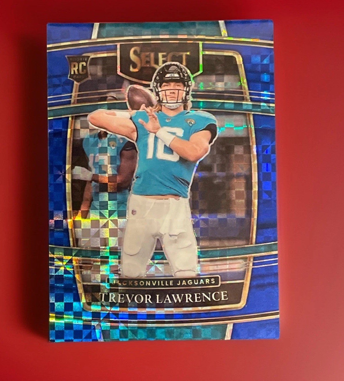 2021 Select Trevor Lawrence Blue Checkerboard /199 RC Rookie Concourse Prizm