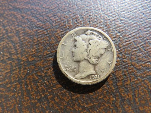 1921 D Mercury Dime. Very Good Beauty Key Date