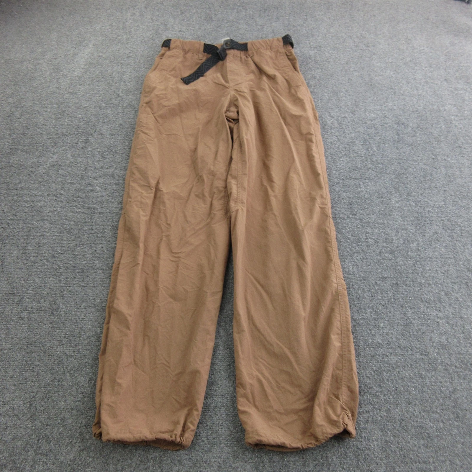 Mountain Hardwear Pants Mens Small 34x29 Brown Rain Belted Elastic Waist Hiking