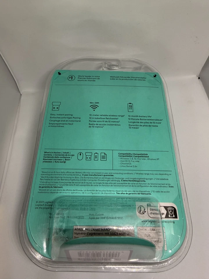 Logitech M185 Wireless Optical Mouse with USB Mini receiver PC Laptop 910-002235 - Image 2 of 4