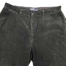 Polo Ralph Lauren Philip Pant Mens 38" x 32" Black Vintage Corduroy Pants Cords