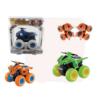 Friction Powered Xtreme Off-Road ATV Pull Back Car Toy, Blue