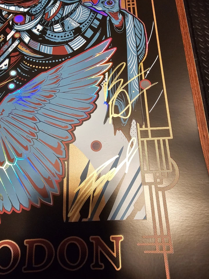 Mastodon Signed Poster Dortmund Germany June 2022 38/80 - Image 3 of 4