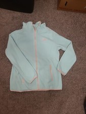 Nwt Mint Reebok Fleece Zipper Jacket With Hood-B1