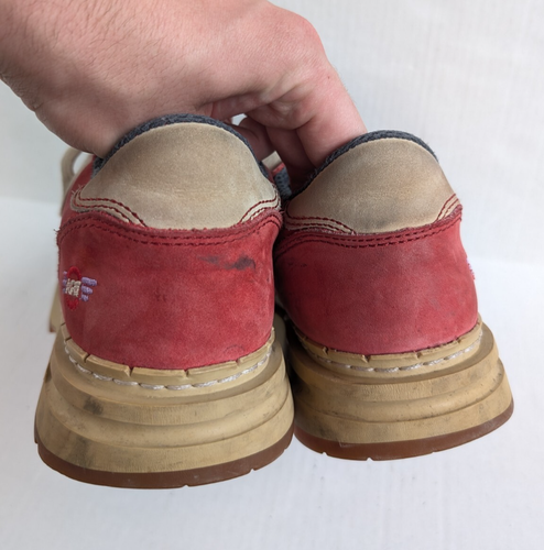 The Art Company Shoes Mens 8 Vintage Y2K Double Air System Red Leather Libertad - Picture 6 of 12