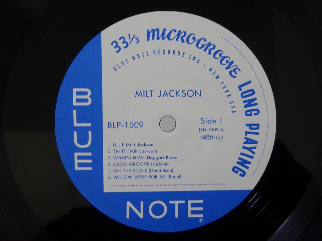 Milt Jackson With John Lewis, etc Blue Note BLP-1509 Japan