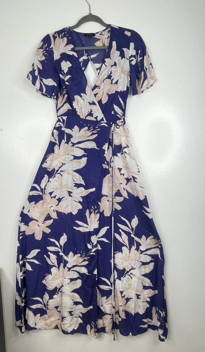 Blue blush cheap wrap dress