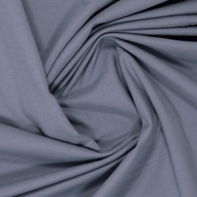 0,5 m Eike, rauchblau (254), HW 19/20, Sweat gerauht (14,20 EUR/m)