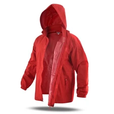 Rain Jacket Waterproof Hooded Light Weight Windbreaker