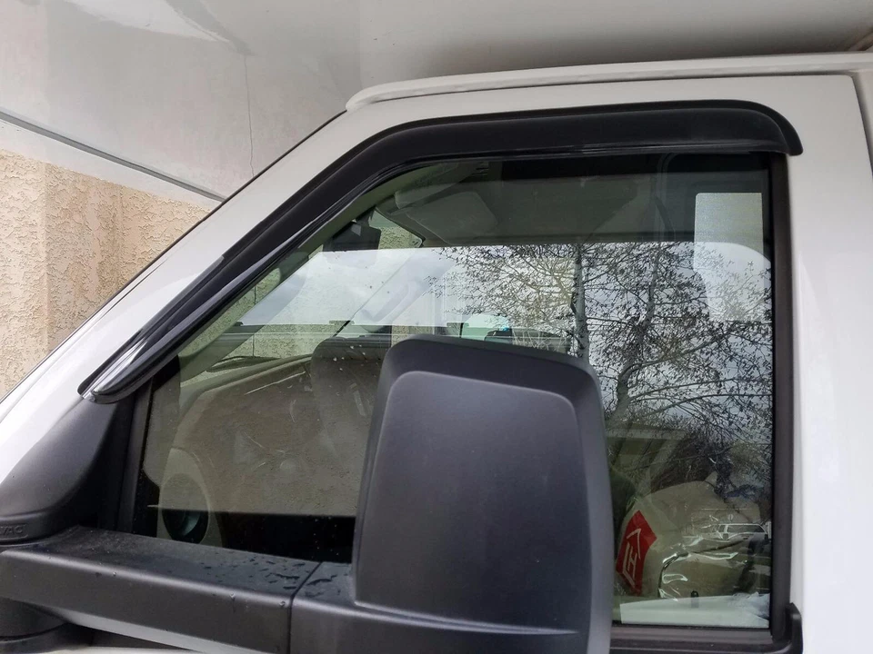 For 2008-2014 Ford E-150/E-250/E-350 Super Duty Tape-on Window Visor Rain Guards - Image 4 of 4