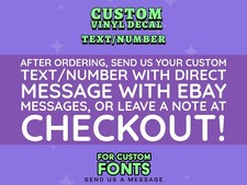 Custom Text Vinyl Lettering Sticker Decal Window Wall Business Car Name Boat RV