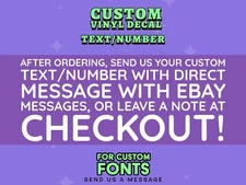 Custom Text Vinyl Lettering Sticker Decal Window Wall Business Car Name Boat RV