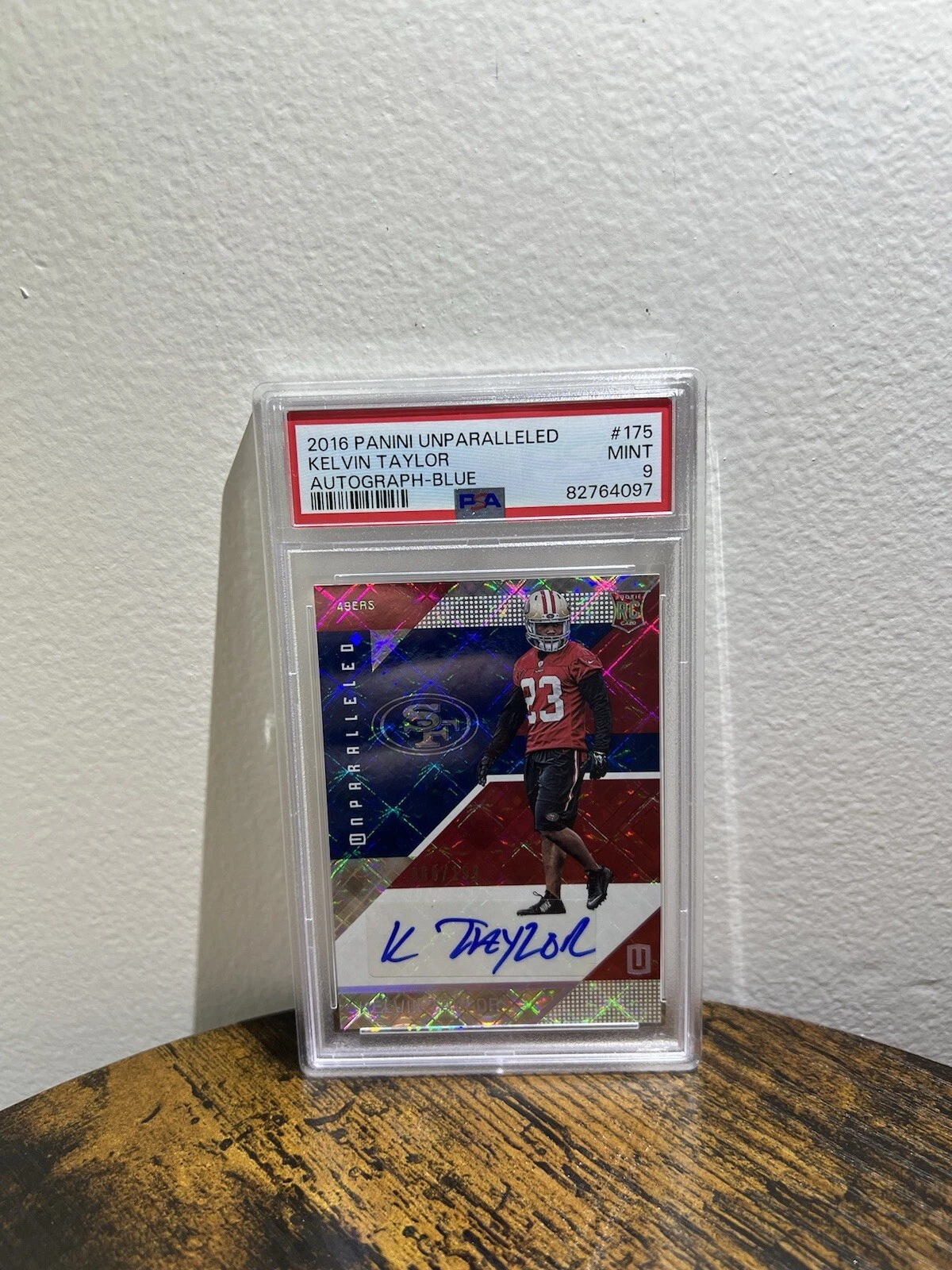 Kelvin Taylor Panini Unparalleled #175 Autograph-Blue