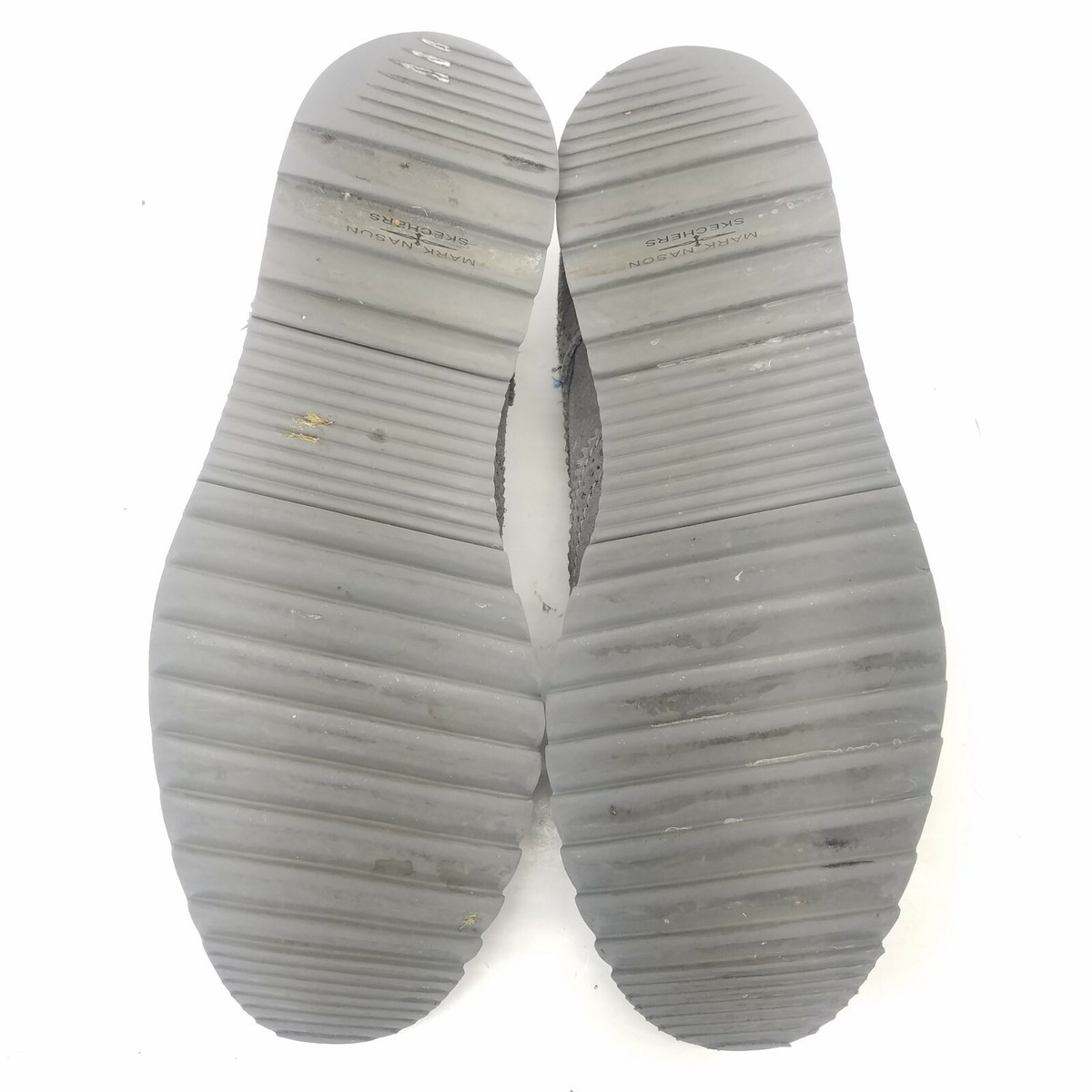 SKECHERS Mark Nason Wingtip Oxford Dress Shoes Gray Suede  display picture 1