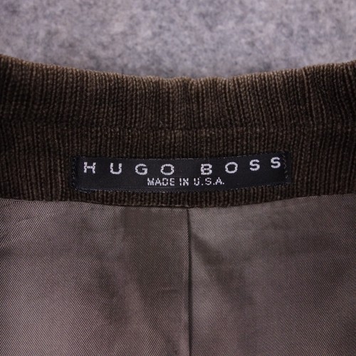 Hugo Boss Sport Coat 46T Brown Corduroy Made In USA Blazer - Picture 3 of 10