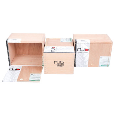 Lot of 3 Nub Cameroon 466BPT Empty Wood Cigar Box 6.5'' x 4.75'' x 4''