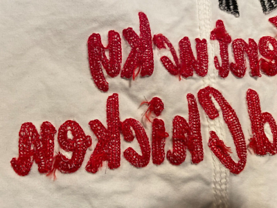 HUMAN MADE X KFC Pop-Up EMBROIDERY Chain Stitch Chainstitch HUMAN MADE X KFC Pop-Up EMBROIDERY Chain Stitch Chainstitch