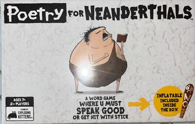 Poetry For Neanderthals Word Game Original Edition Exploding Kittens NEW SEALED!