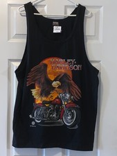 VINTAGE 1995 HARLEY-DAVIDSON SHIRT SIZE L CHEST 23" LENGTH 32" NEW MADE IN USA