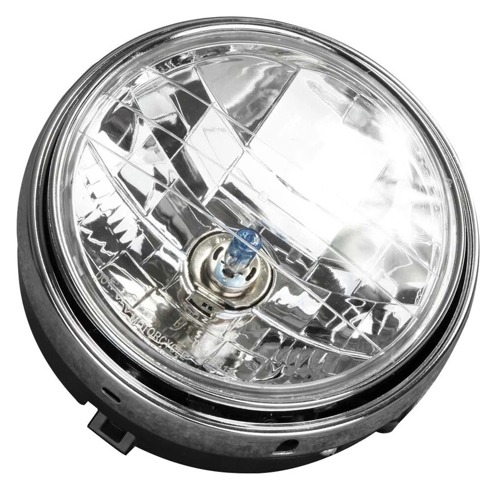 7inch Round Halogen Headlight Lamp For Honda CB400 CB500 CB1300 Universal Clear Foto 3 de 4