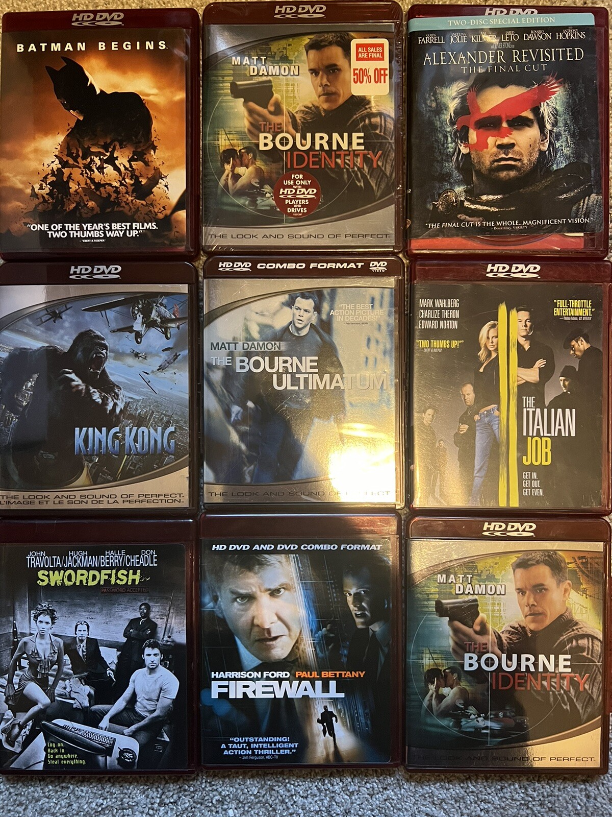 Official Microsoft Xbox 360 HD DVD Player /9 DVD's Remote/ Crd Works