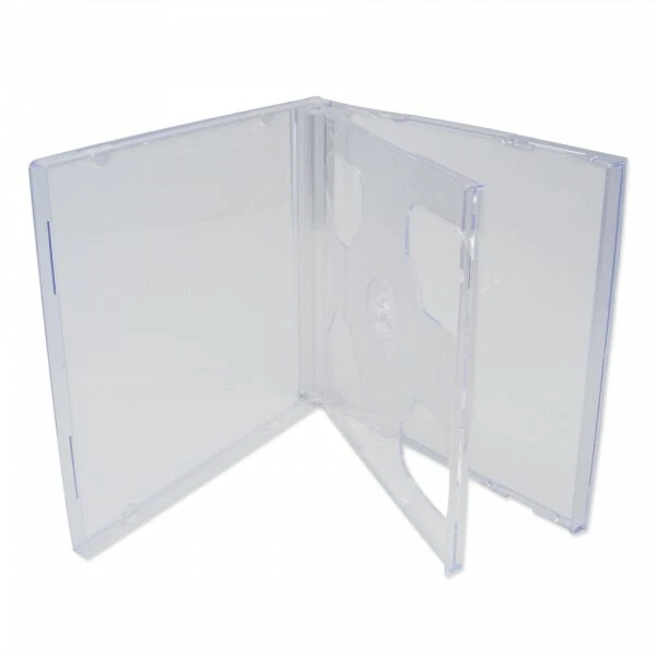 8 XLayer DVD CD Hüllen 2fach 2er doppel Jewelcase transparent