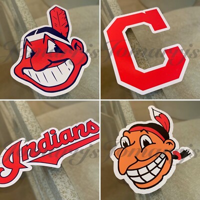 Cleveland Indian Baseball Logo MLB Sticker Decal chief wahoo 2-18'' waterproof