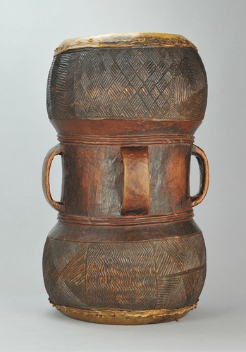 Beau tambour Tshokwe Chokwe Drum Angola Congo African Tribal art Africain 1234 - Photo 4/12