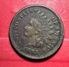 1865 US Indian Head Cent! Lower Grade! Civil War Days! XF Details! Old US Coin