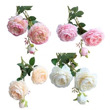 Gorgeous 3 Head Artificial Flower for Wedding Decoration Buy with Confidence