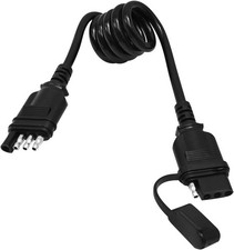 4 Pin Trailer Plug Extender Wire Extension Harness 4Pin-2.3Ft/28inch