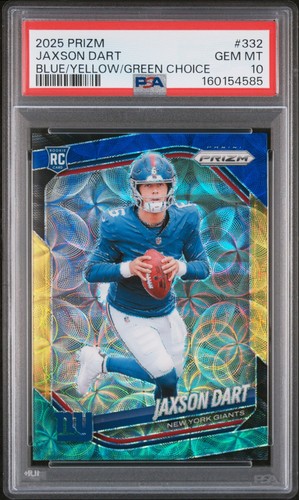 Jaxson Dart [Blue Yellow Green] #332 2025 Panini Prizm Choice card