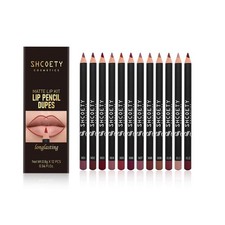 12 Color Matte Lip Liner Set Waterproof Long Lasting Smooth Lip Pencils Nude