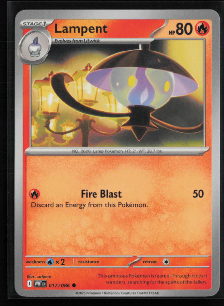 Lampent Common Fire Normal SV: White Flare 017/086 NM