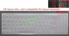 US Keyboard Skin Cover for Acer AG15-31P N23Q23 TravelMate P2 TMP216-51 P215-54