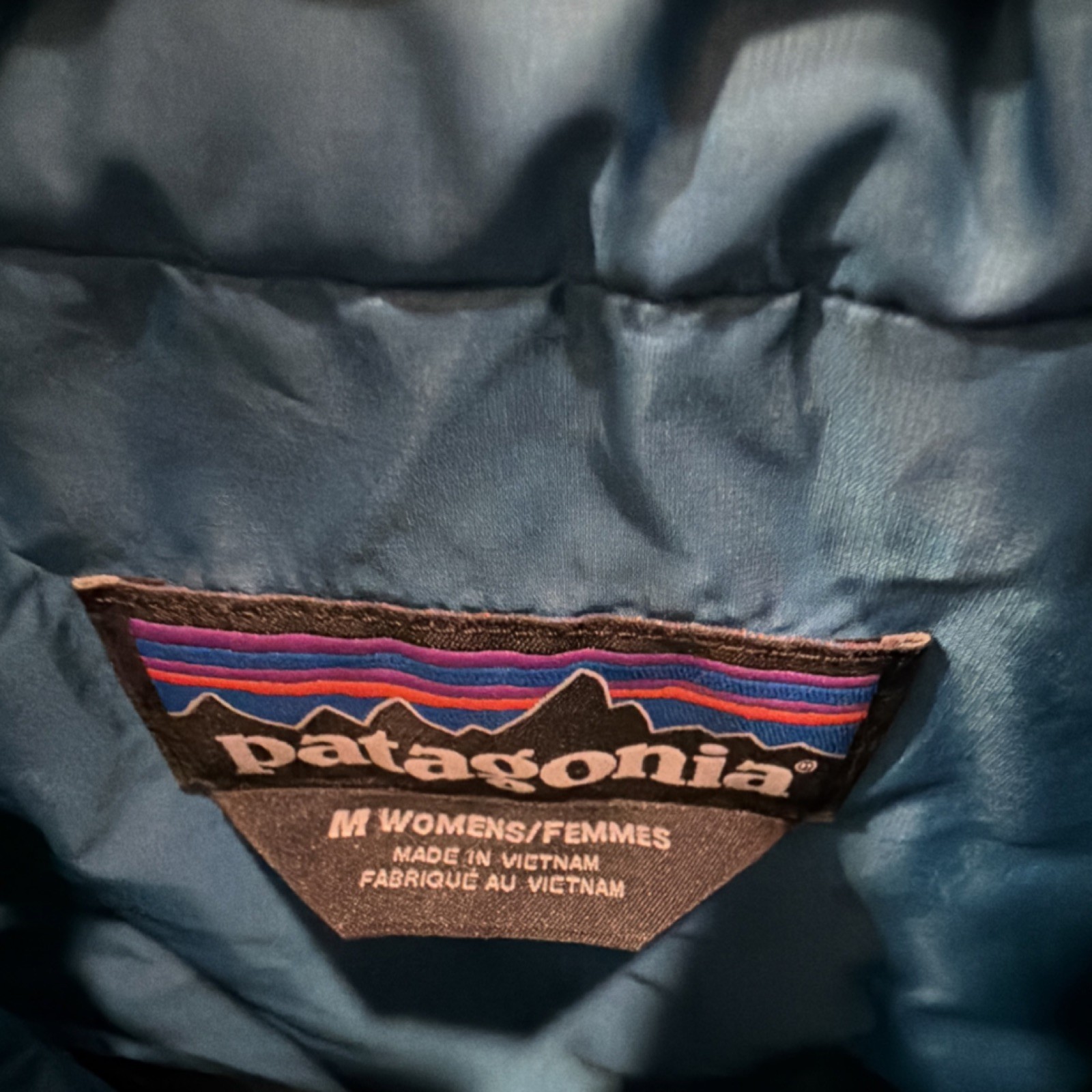 Patagonia Women's Blue Quilted Full Zip Vest Medium Outdoor Casual thumbnail 3