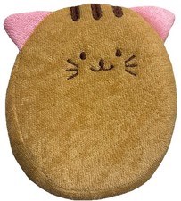 April Bath  Shower Kids Bath Sponge Loofah- Brown Cat  NEW  SHIPS IN 24 HOURS  