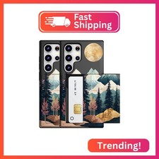 MUQR Compatible for Samsung Galaxy S23 Ultra Case with Card Holder Cute - Kawaii