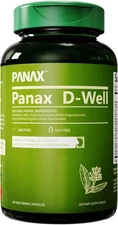 Panax D-Well Digestive Support Capsules for Gut Health – Herbal Supplement 60ct.