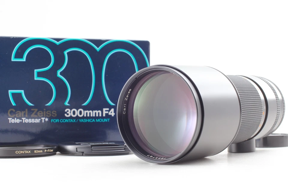 [Almost Unused in Box] Contax Carl Zeiss Tele-Tessar T* 300mm f/4 MMJ Lens JAPAN - Image 2 of 4