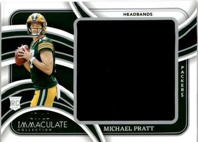 2024 Panini Immaculate NFL Football No. RJL-MPT Michael Pratt Rookie Patch 7/10