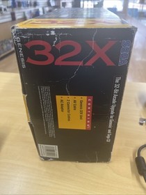 Vtg Sega 32x System Console For Genesis Box Manual Inserts Cables Tested Working