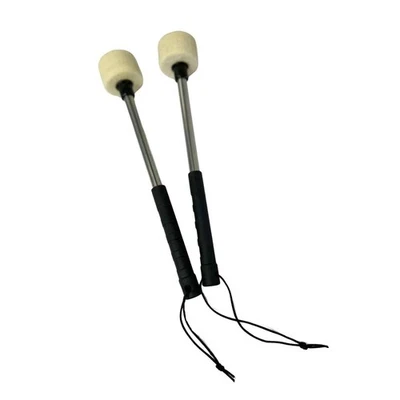 MARKENLOS 2x Mallets Sticks Robuster weicher Bass für Percussion Drum Kit Marching