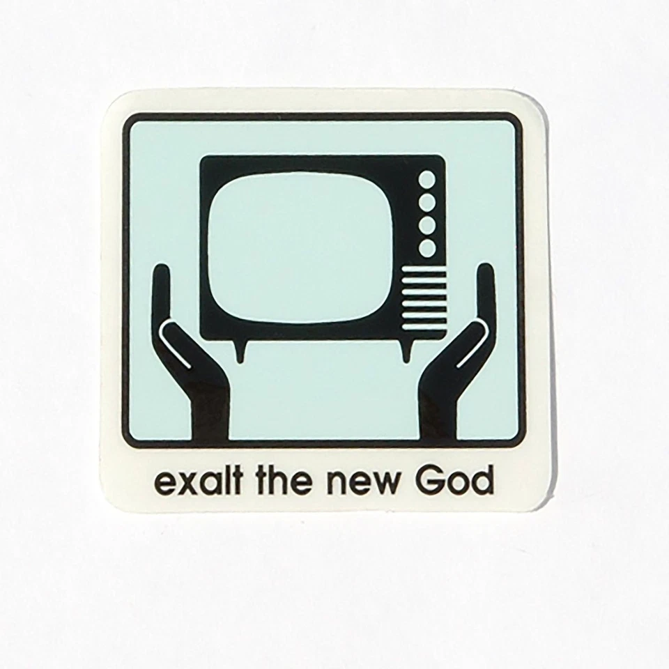 Alien Workshop Exalt the new God TV Skateboard OG Logo Sticker Decal 2" x 2.5"