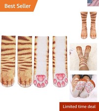 Funny 3D Animal Paws Socks - Unisex Novelty Crew Socks for All Occasion