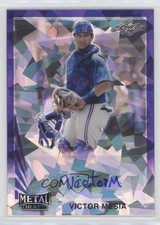 2021 Leaf Metal Draft 1990 Purple Crystals 5/10 Victor Mesia #LA-VM1 Auto 4z8